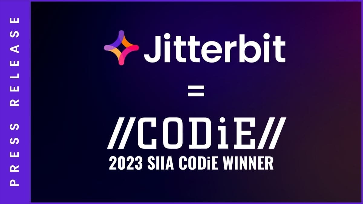 Jitterbit é reconhecida pela SIIA como a melhor plataforma de integração como serviço