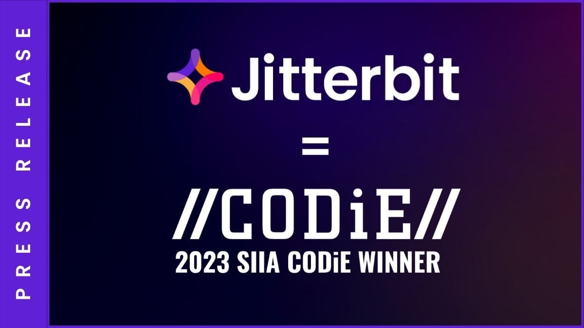 Jitterbit CODiE Winner Press Release