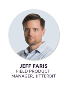 Jeff Faris, veldproductmanager, Jitterbit