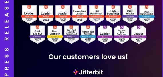 Jitterbit Named a Leader in Winter 2023 G2 Grid Report for EDI and iPaaS