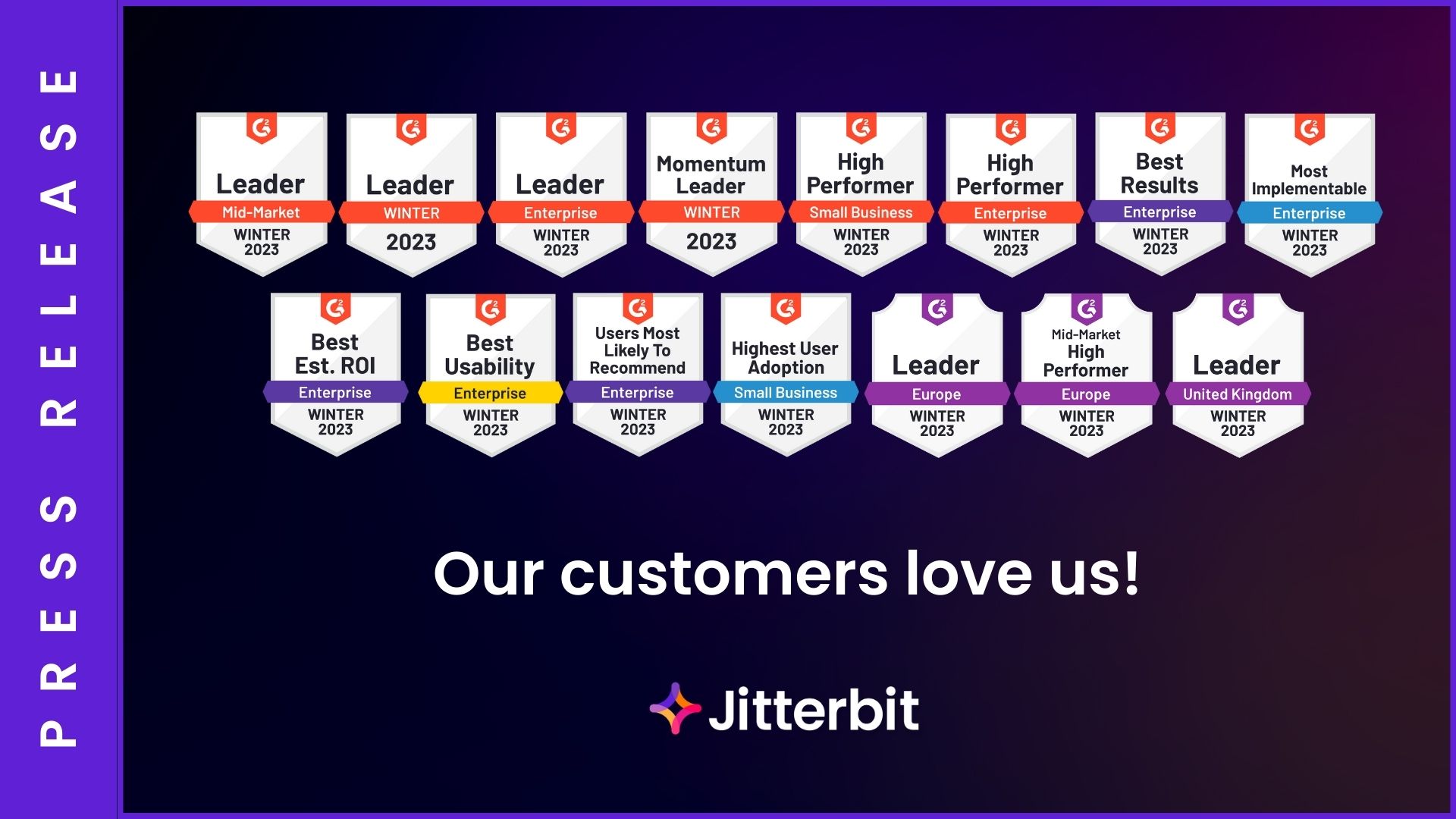 G2 vintermerker for Jitterbit