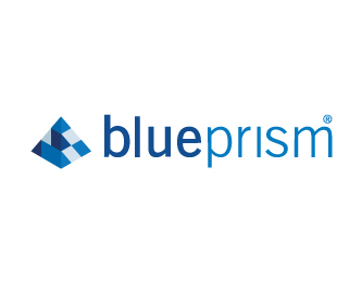 Logo del prisma blu