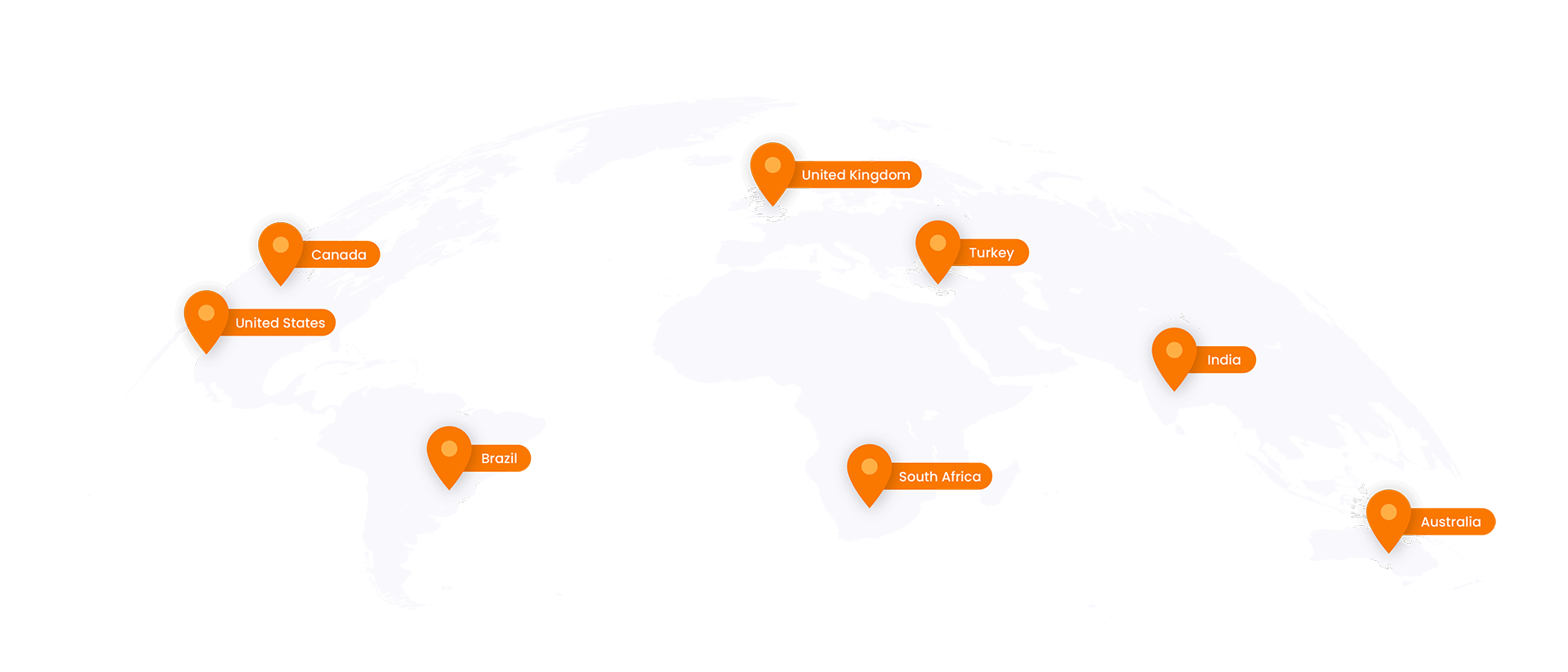 Carte du monde - Carrières Jitterbit