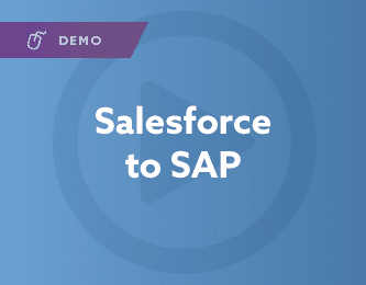 SAP para Salesforce Demonstração de integração
