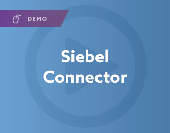 Démo du connecteur Siebel