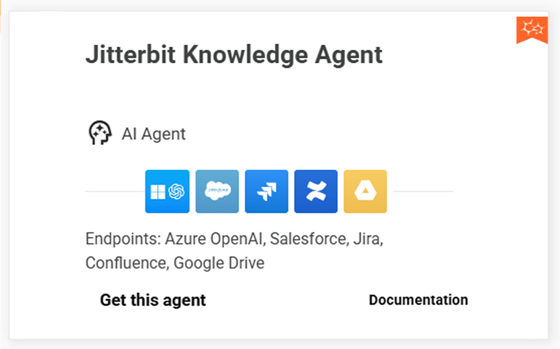 Jitterbit Knowledge Agent screen shot