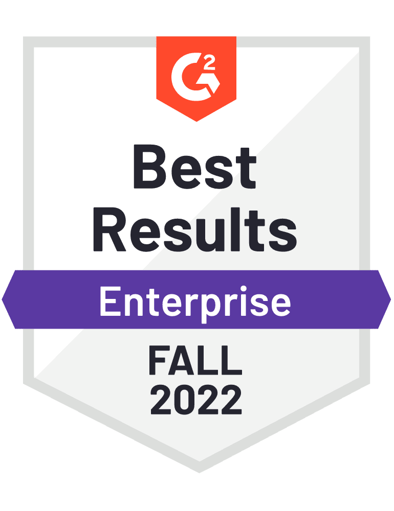 G2 - Best Results - Enterprise - Fall 2022