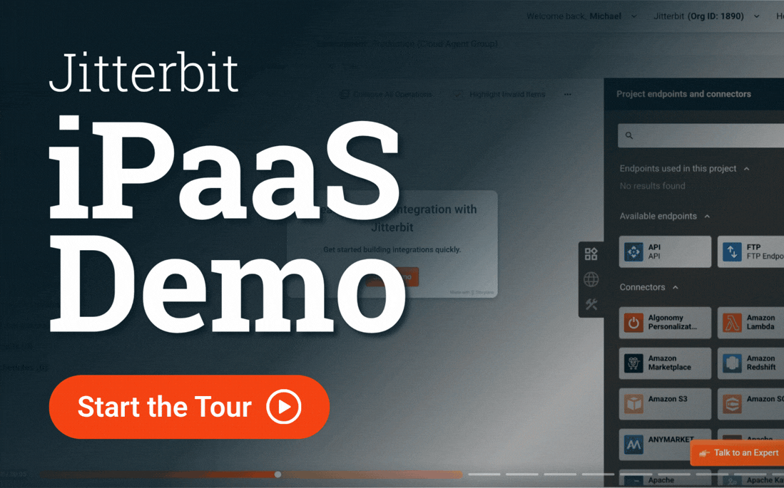 Jitterbit iPaaS Demo: Start the Tour