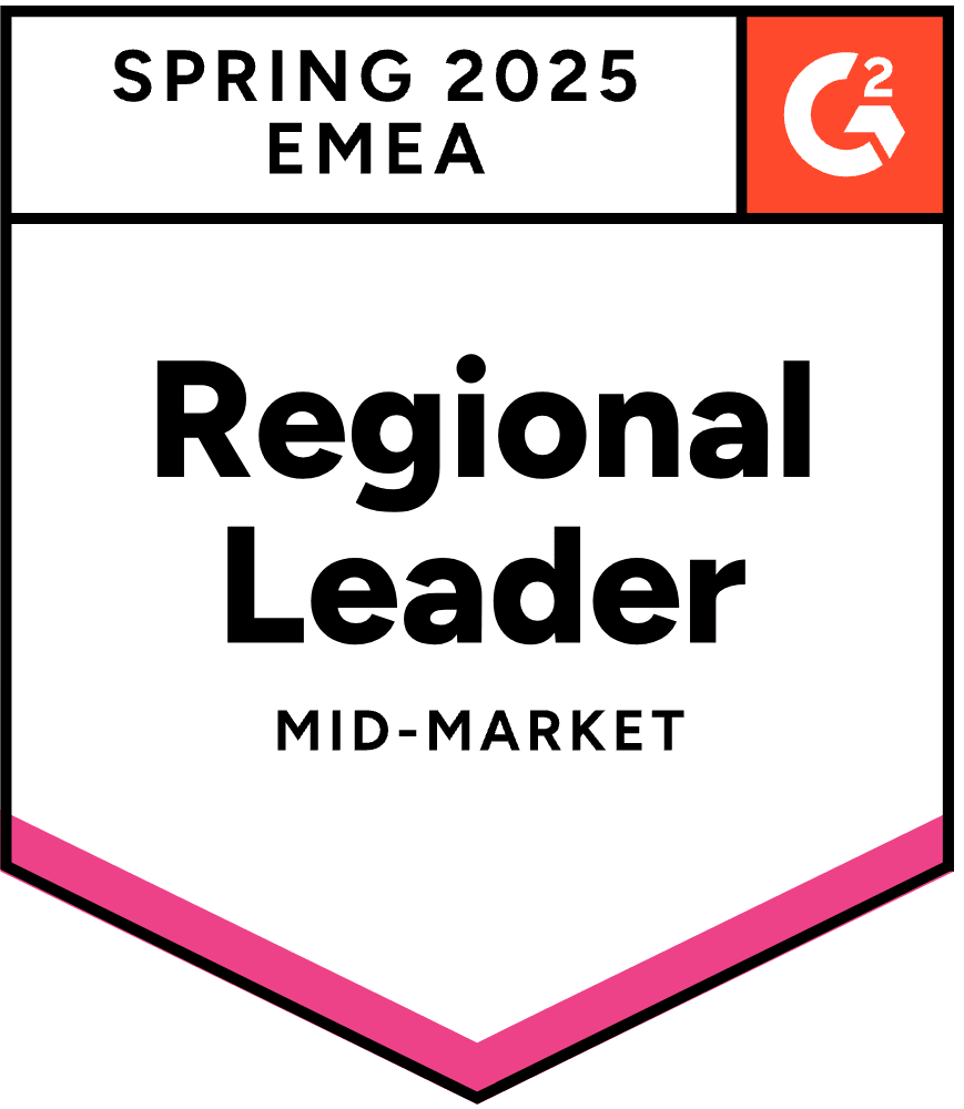 G2 Spring 2025 EMEA: Regional Leader Mid-Market
