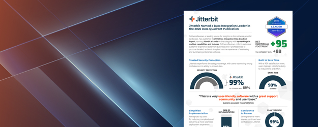 Jitterbit Named Data Integration Leader in Info-Tech 2026 Data Quadrant