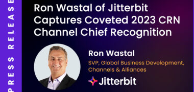 Ron Wastal fra Jitterbit fanger ettertraktet 2023 CRN Channel Chief Recognition