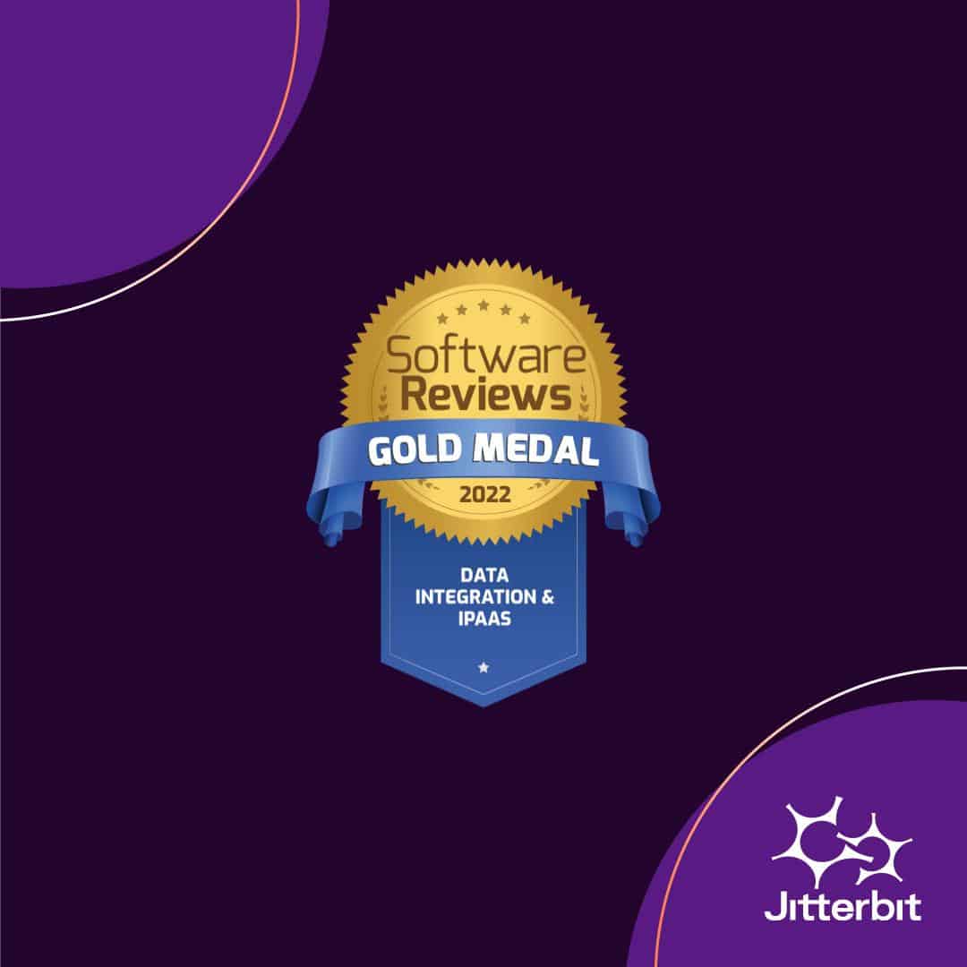 Jitterbit Awarded Gold Medal in 2022 SoftwareReviews Data Quadrant Report