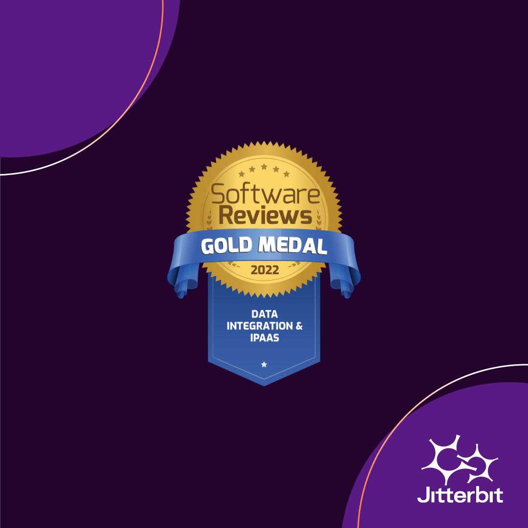 Jitterbit recebe medalha de ouro em 2022 SoftwareReviews Data Quadrant Report