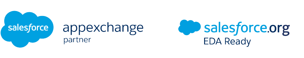 Salesfore appexexchange partner - Salesforce.org EDA Ready - Combination Logo