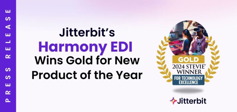 Jitterbit’s Harmony EDI Solution Wins Gold for New Product of the Year at the 2024 Stevie Awards for Technology Excellence